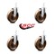 Service Caster 6 Inch High Temp Phenolic Wheel Swivel 7/8 Inch Square Stem Caster Set SCC SCC-SQ20S615-PHSHT-78-4 - alternate 3